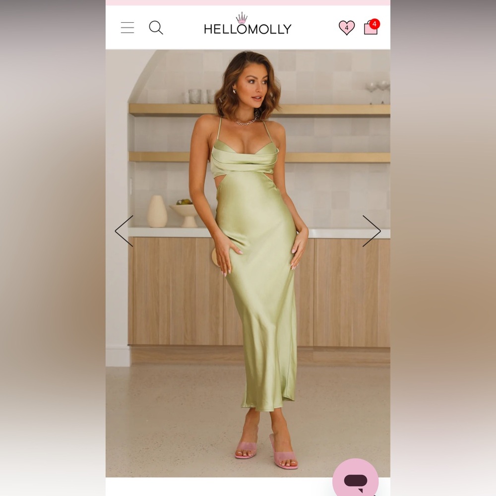 Hello Molly Green Dress